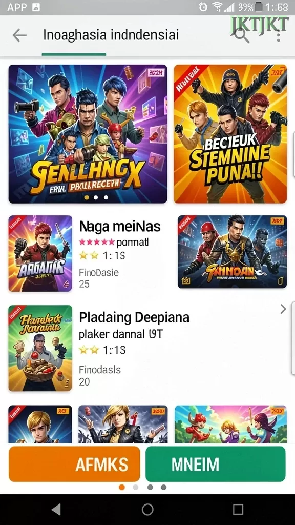 Galeri pratinjau visual jktjkt build APK resmi terbaru